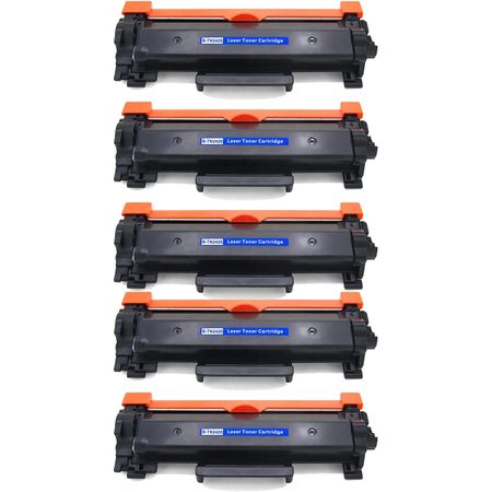 5 Pack Brother TN2420 Black Compatible High-Yield Toner Cartridges