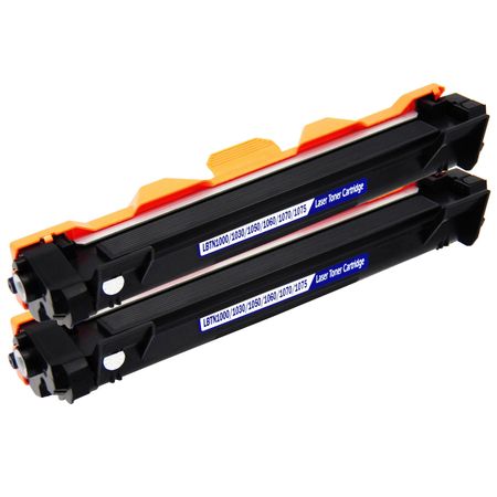 2 Pack Brother TN1050 Black Compatible Toner Cartridge