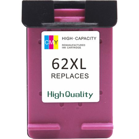 HP 62XL Color Remanufactured High-Yield Ink Cartridge (C2P07AN)