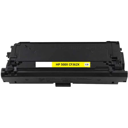 HP 508X Yellow Compatible High-Yield Toner Cartridge (CF362X)
